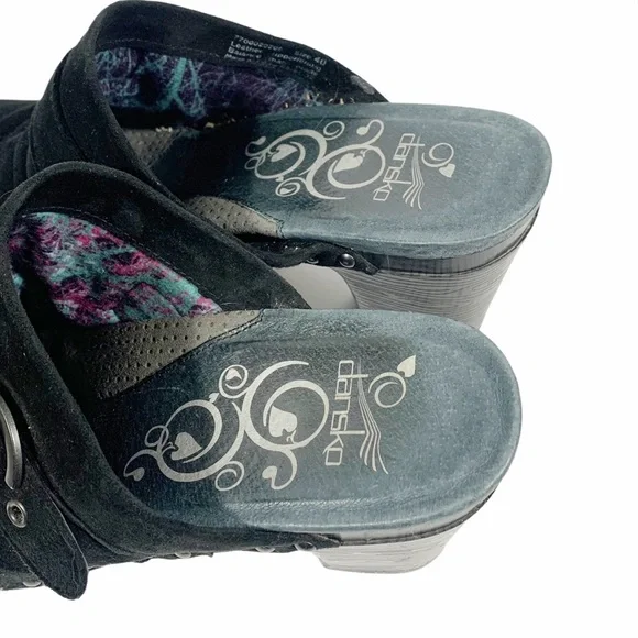 Dansko Nadine Suede Studded Clogs, Size 40 - Picture 5 of 9